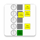 Clock - Full hours-icoon