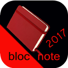 bloc note 2017 أيقونة