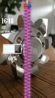 Pink Spinner Zipper Screen Lock screenshot 3