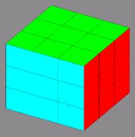 Colored Puzzle Cube پوسٹر