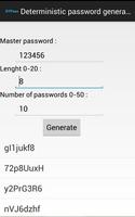 Deterministic Password Gen poster