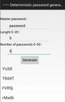 Deterministic Password Gen اسکرین شاٹ 1