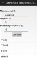 Deterministic Password Gen capture d'écran 1