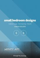 Kleine Schlafzimmer-Designs Plakat