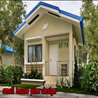 small house plan design icône