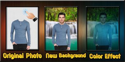 Man T-Shirt Photo Suit syot layar 2