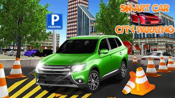 Smart car city parking poster