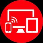 Phone on TV Screen Mirror Pro أيقونة