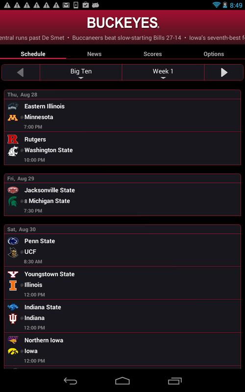 Ohio State Buckeyes Live Clock for Android - APK Download