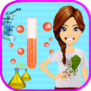 fille ringard - geek de laboratoire de science APK