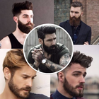 Man Hair Mustache Style أيقونة