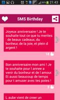 Joyeux Anniversaire SMS imagem de tela 1