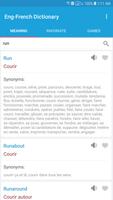 English French Dictionary Plakat