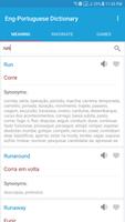 English Portuguese Dictionary Plakat