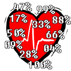 Icona Calculate percentage love.