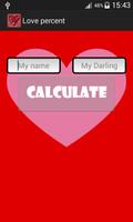 Calculate percentage love. poster