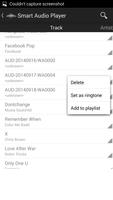 Smart Audio Player capture d'écran 1