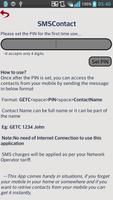 SMS Contacts capture d'écran 1