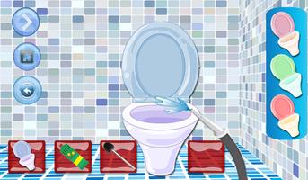 Salle de bain propre - Nettoyage de la toilette capture d'écran 2