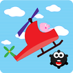 Peppie Pig Copter Racing Games