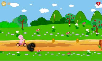Peppie Pig Bike Racing Games capture d'écran 2