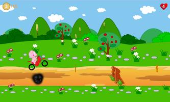 Peppie Pig Motocross Racing Screenshot 2