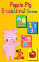Peppie Pig Educational Games Affiche