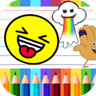 Coloring book for emoji worlds icône