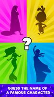 Disney Characters Shadow Quiz Affiche