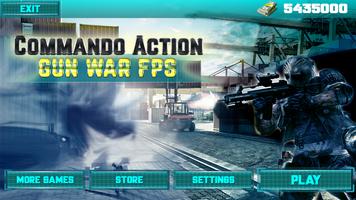 Commando Action Gun War FPS poster