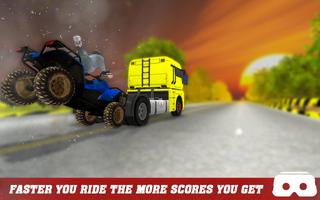 VR : Impossible 4x4 Stunt Traffic Driving screenshot 2