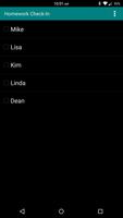 Homework Check-In スクリーンショット 1
