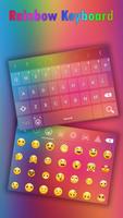 Rainbow Emoji Keyboard Affiche