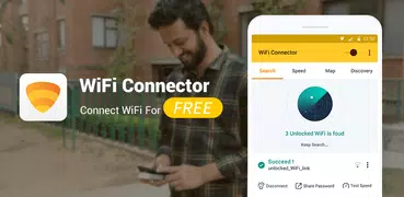 WiFi Key Connector: Free Password and WiFi Map