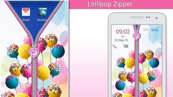 Lollipop Zipper Screen lock capture d'écran 1