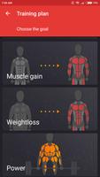 Adaptive Gym Workout Plan for Weight training Plakat