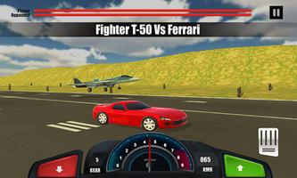 Jet Fighter Vs Sports Car 2018 capture d'écran 1