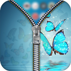 Butterfly Zipper Lock Screen icon