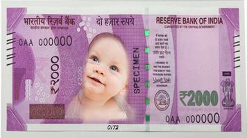 Indian Money Photo Frames Affiche