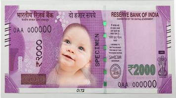 Indian Money Photo Frames Cartaz