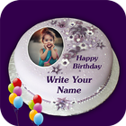 Name Photo On Birthday Cake أيقونة