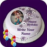 Name Photo On Birthday Cake
