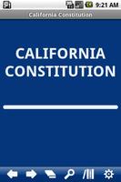 Poster California Constitution