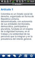 2 Schermata Colombia Constitution