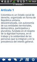 Colombia Constitution تصوير الشاشة 2