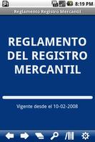 Reglamento del Registro Mercan Poster