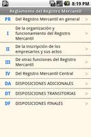 1 Schermata Spanish Register Regulations