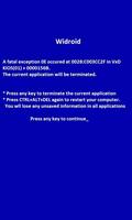 Widroid Blue screen wallpaper plakat