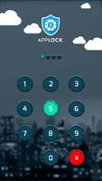 AppLock Theme - Dark Cloud captura de pantalla 1