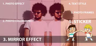Photo Editor with Mirror Effect
